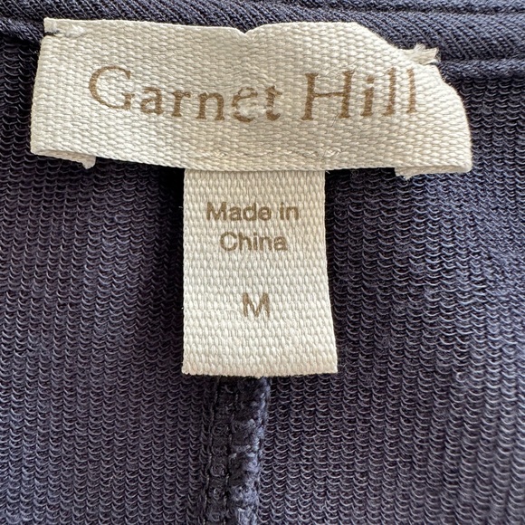 Garnet Hill navy knit tee dress, size medium - Picture 7 of 11